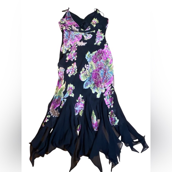 Sue Wong Nocturne Silk Chiffon 90’s Fairy Cocktail Party Dress Women’s Size S - Picture 12 of 16